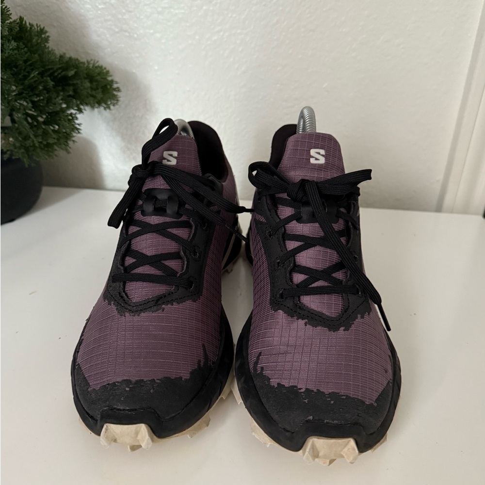 Salomon Alphacross 4 Women's Trail Shoes in Purple and Black - Picture 3 of 11